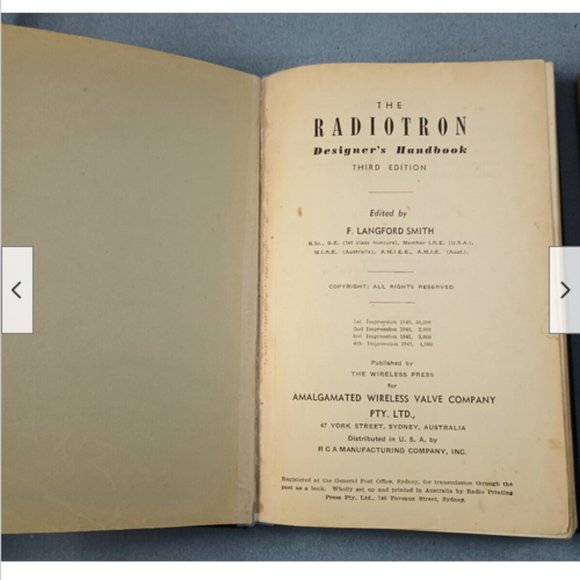1941 RCA Wireless School Tubes Radiotron Designer+Oscilloscope Waveform Analysis - Picture 3 of 8